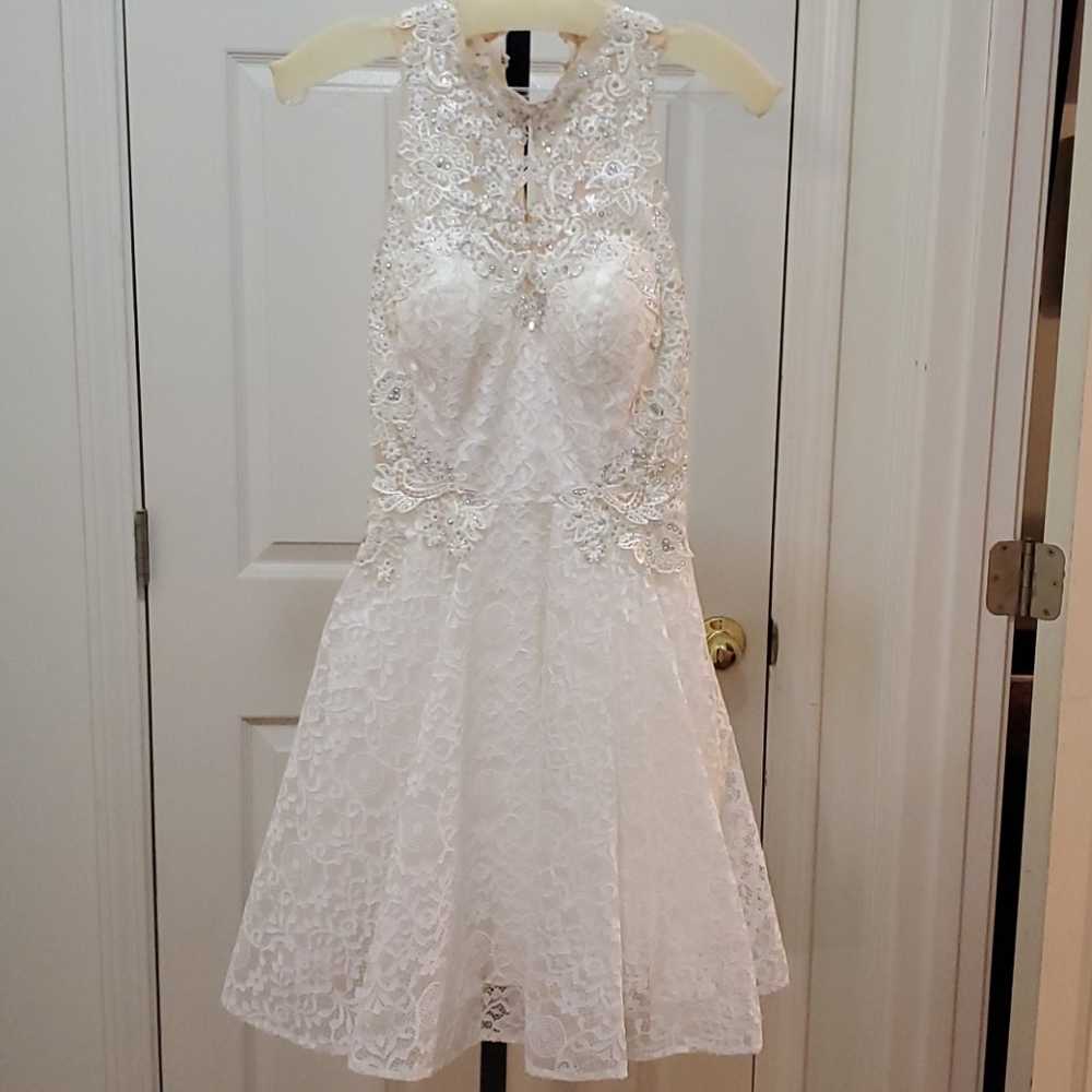 Shail K white lace dress